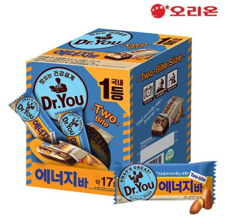 오리온 닥터유 에너지바 투바이트 디스펜서(468g)
