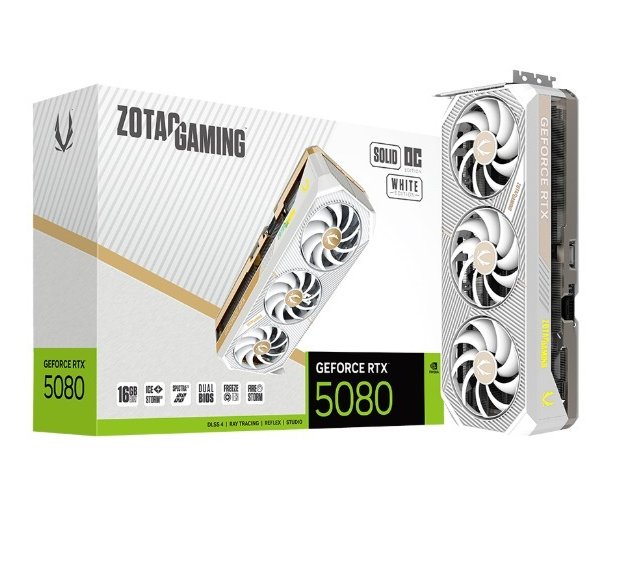 ZOTAC RTX RTX 5080 SOLID OC WHITE 16GB GDDR7