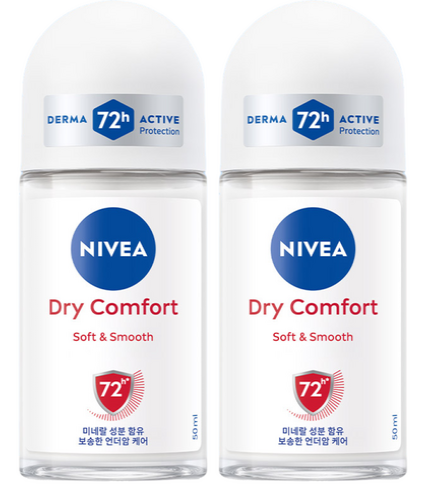 니베아 데오드란트 롤온 50ml, 2개 13,100원