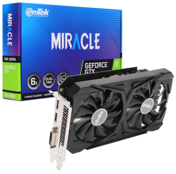 이엠텍 지포스 GTX 1660 SUPER MIRACLE D6 6GB (중고)